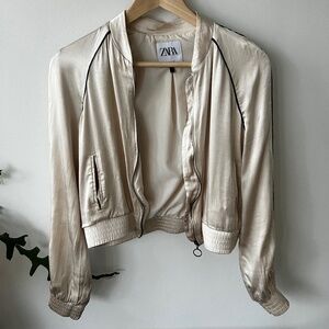 Silk-like Bomber Jacket
